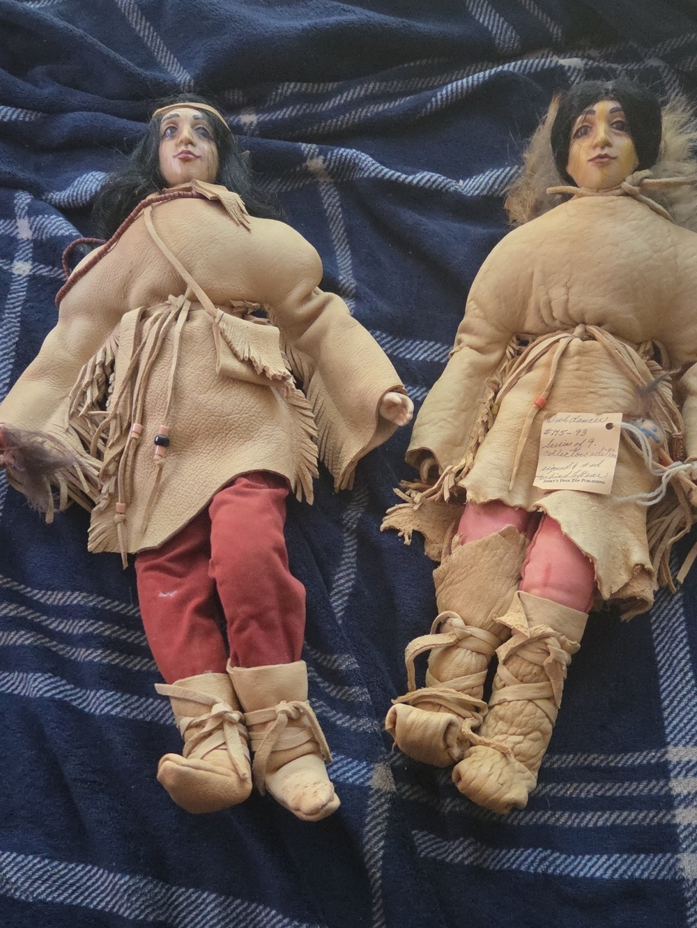 Set Of American Indian Dolls With Accessories